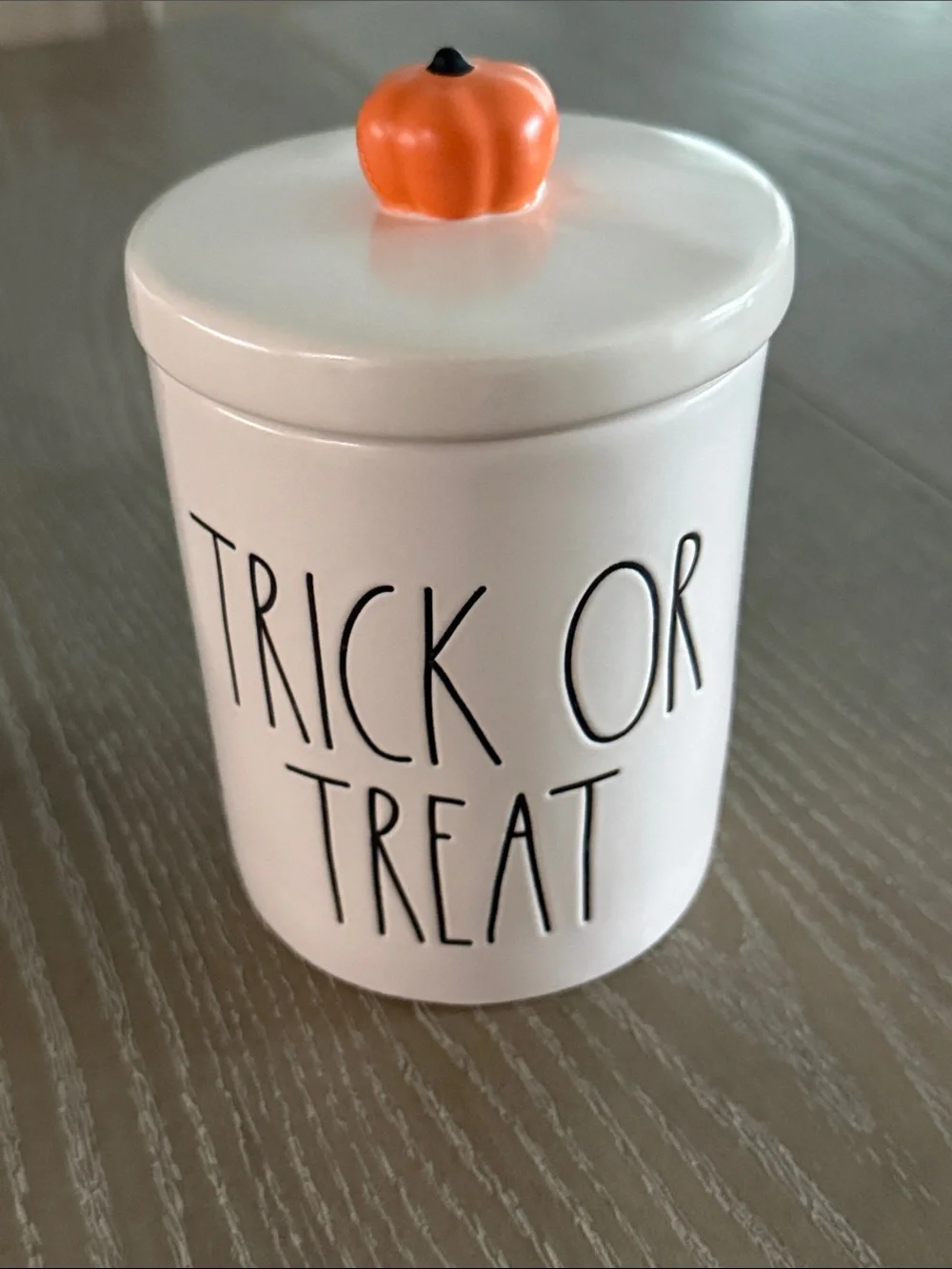 Spooky & Trick or Treat Ceramic Holiday Canisters - White